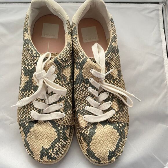 Dolce Vita Madox Snake Print Sneaker 9.5 - Picture 2 of 6